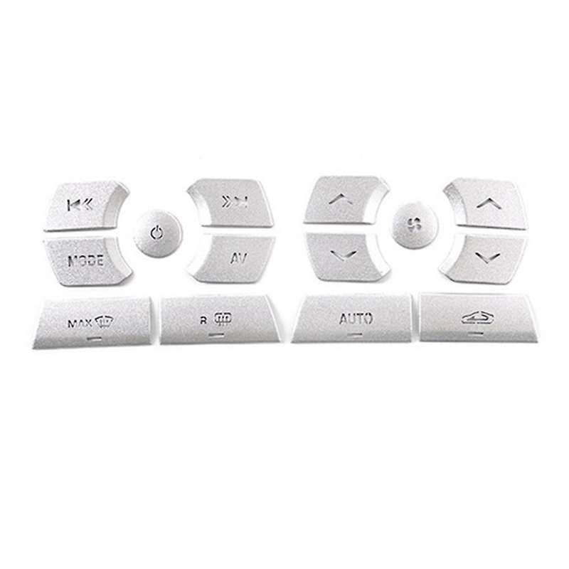 Car Central Control Multimedia Button Stickers for XF 2012-2015 Interior Accessories