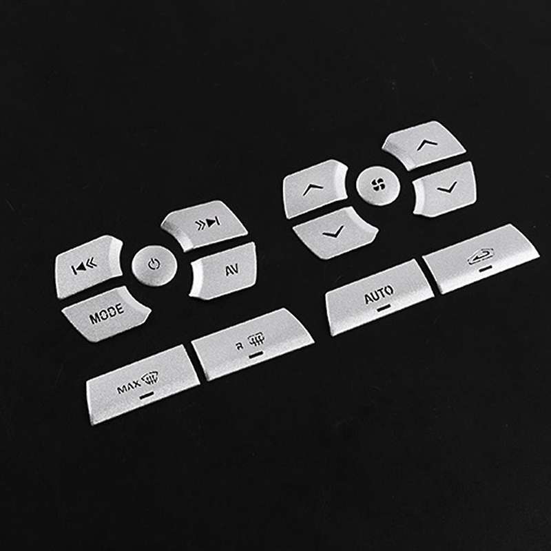 Car Central Control Multimedia Button Stickers for XF 2012-2015 Interior Accessories