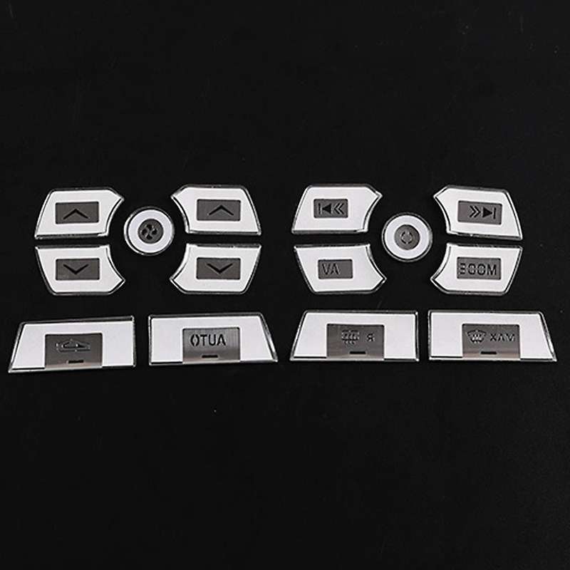 Car Central Control Multimedia Button Stickers for XF 2012-2015 Interior Accessories