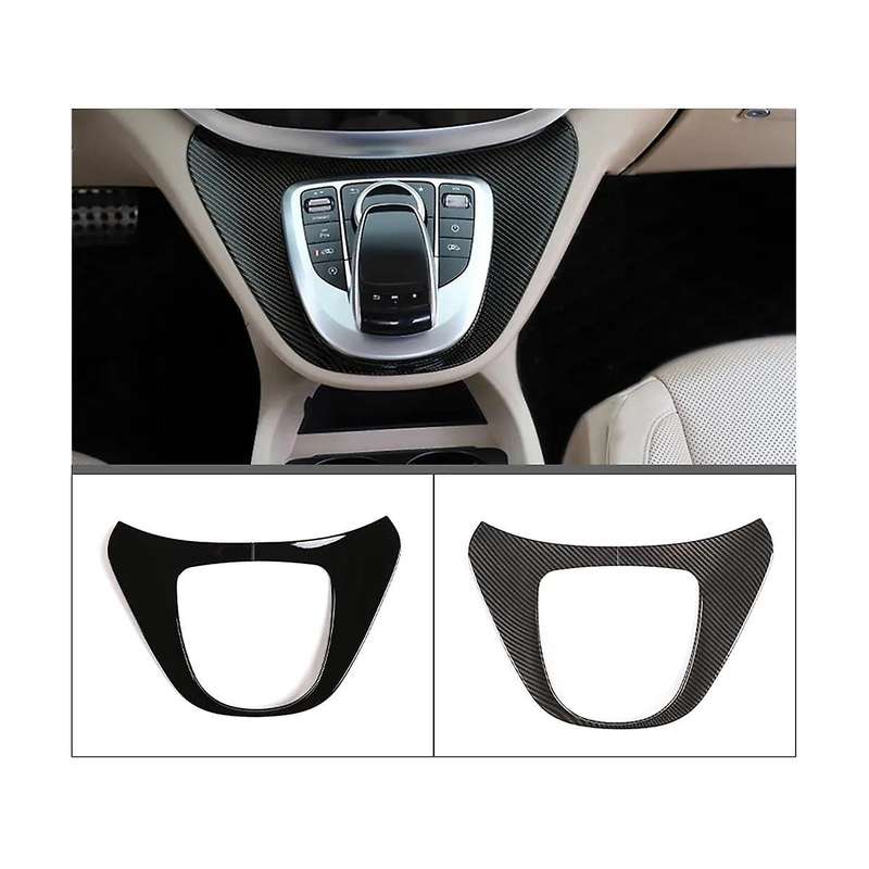 Car Central Control Multimedia Carbon Fiber Panel Sticker for V Class V250 V260 2015-2020(a)