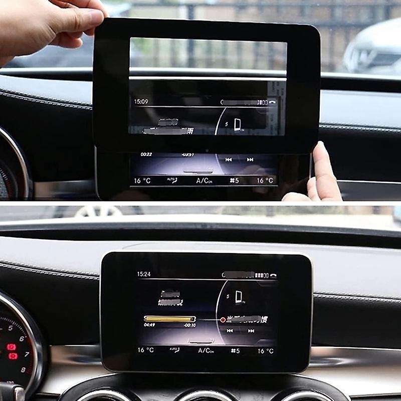 Car Central Control Navigation Screen Protection Panel Navigation Panel for - C-Class W205 GLC 2015-