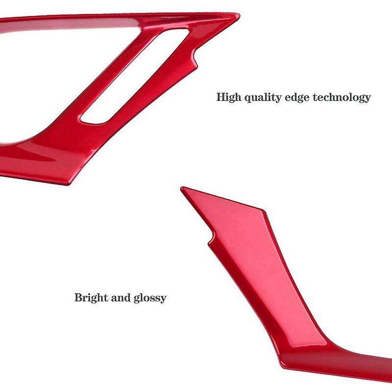 Car Central Control Outlet Decoration Cover Trim Sticker for 10Th Gen 2016-2020 Red