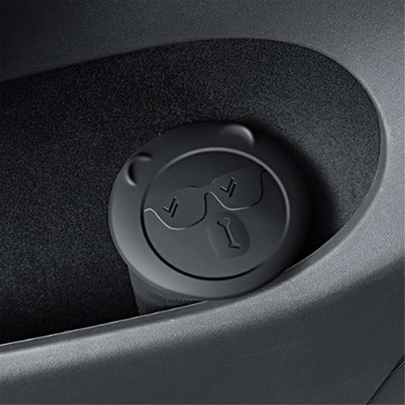 Car Central Control Trash Can Cup for Model 3 2024 Silicone Storage Box Interior Accessories