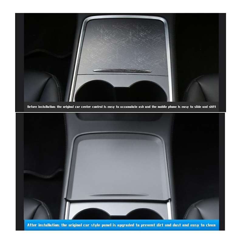 Car Central Control Silicone Pad for Model 3 Y Anti- Pad Center Console Push-Pull Protect Film Inne