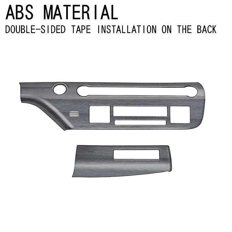 Car Central Control Trim Panel Frame for 2024+ Car Multi-Function Button Trim Panel Wood Grain