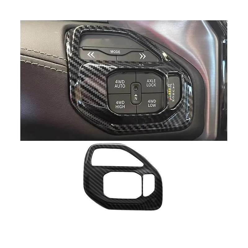 Car Central Drive Mode Swtich Button Frame Trim Cover for RAM 1500 2500 3500 2019-2023 ABS Interior