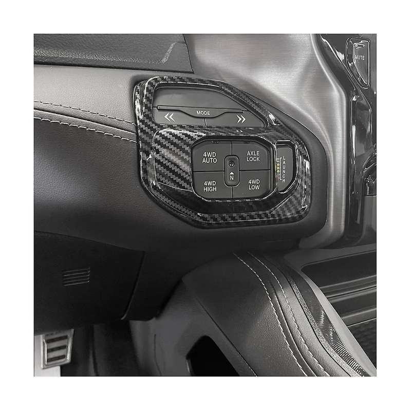 Car Central Drive Mode Swtich Button Frame Trim Cover for RAM 1500 2500 3500 2019-2023 ABS Interior