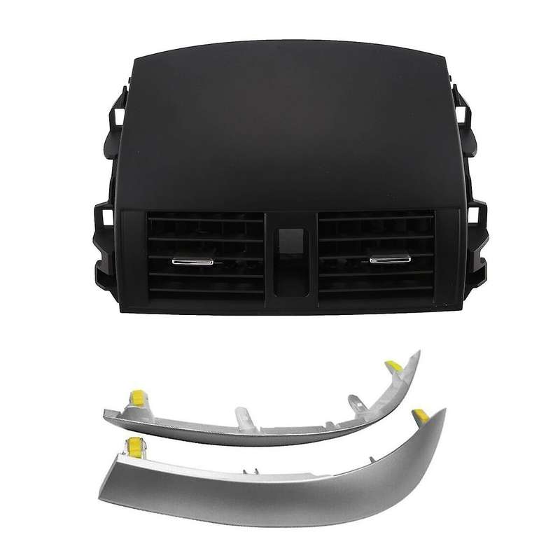 Car Central Dash A/c Air Outlet Grille Panel+chrome Trim Strip for Altis 2007-2013 55670-02160