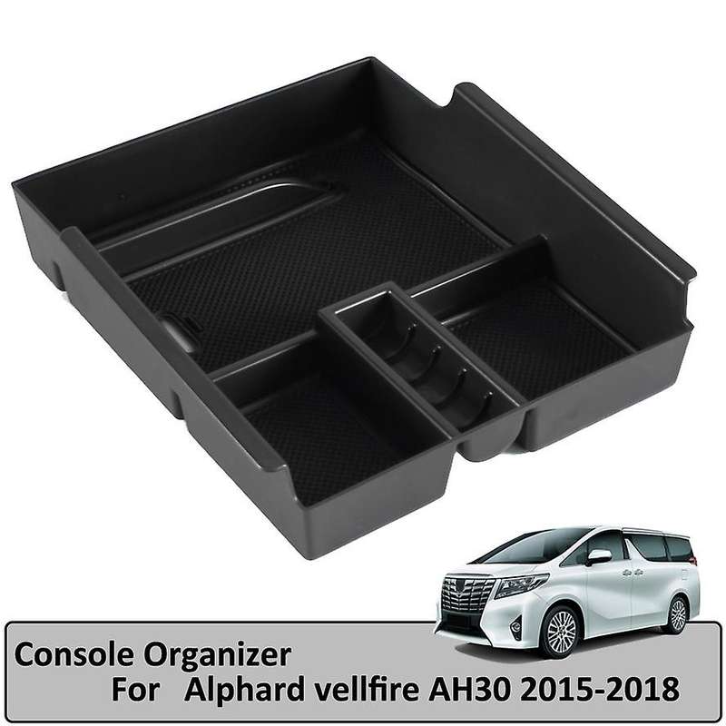Car Central Interior Armrest Insert Organizer Storage Box Fit for Alphard Vellfire 2015-2018