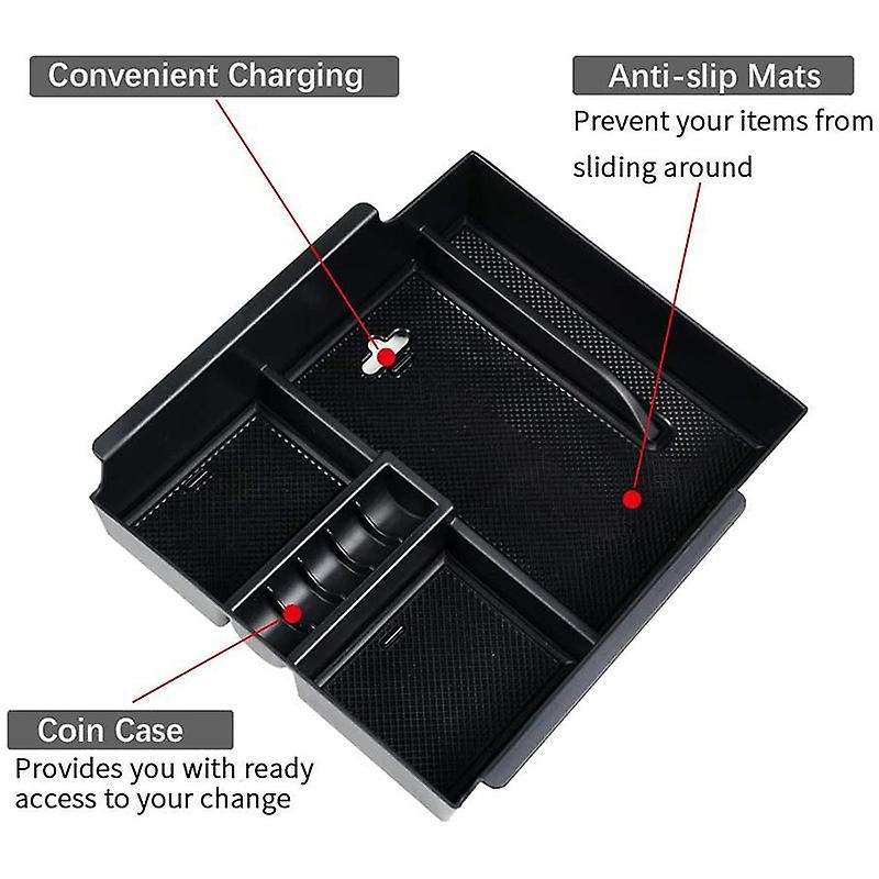 Car Central Interior Armrest Insert Organizer Storage Box Fit for Alphard Vellfire 2015-2018
