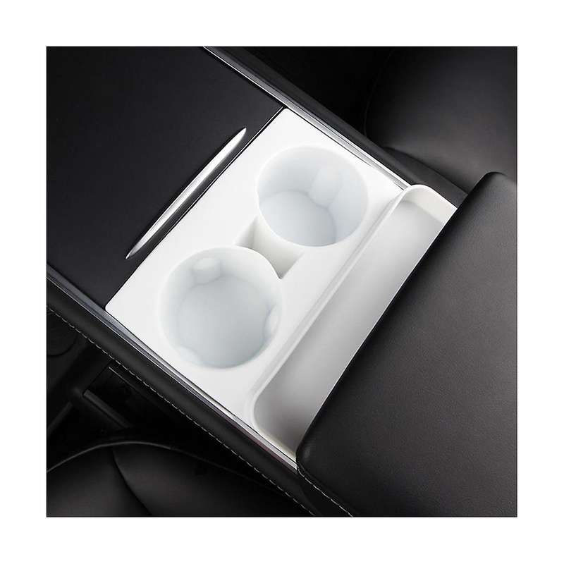 Car Central Control Water Cup Limiter One-piece Silicone Water Cup Holder Pad for Model3 Y 2021-202