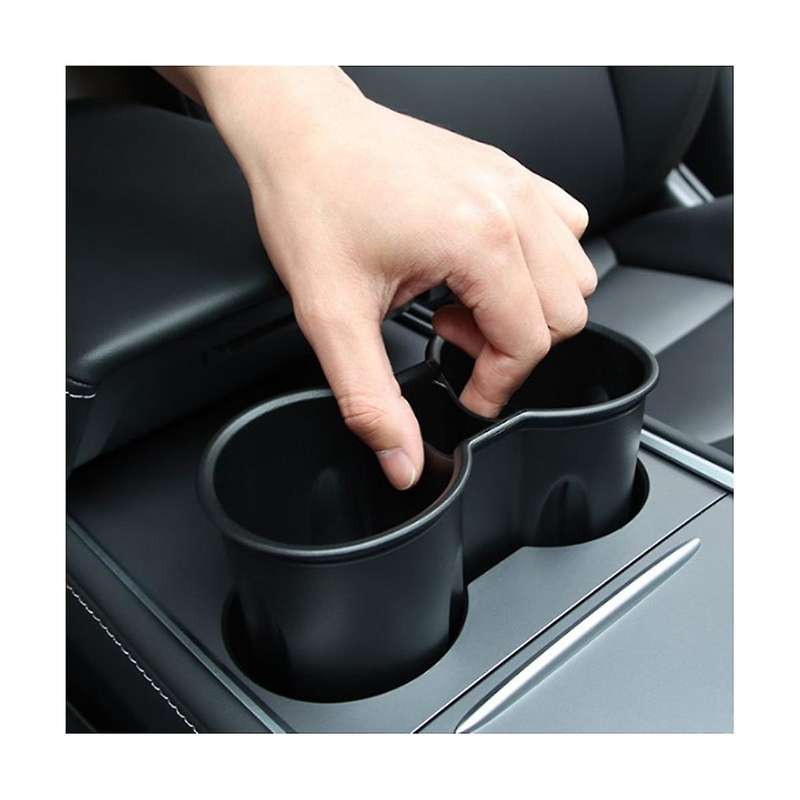 Car Central Control Water Cup Fixed Holder Slot Limit Clip Accessories for Model Y Model 3
