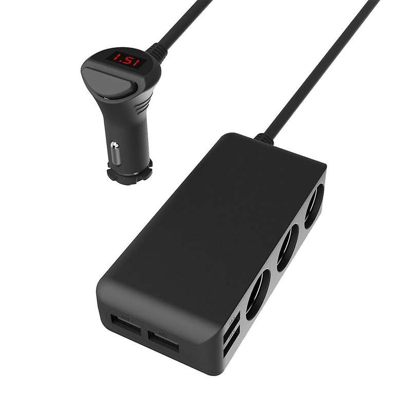 Car Charger Car Lighter One to Three 4 Usb Interface Mobile Phone Charging Universal