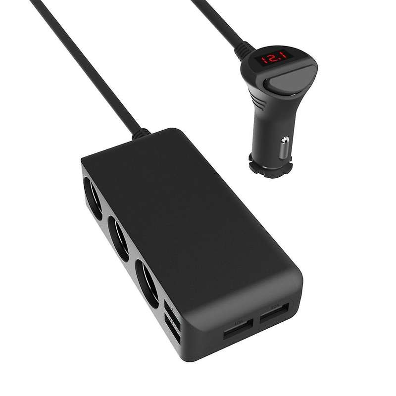 Car Charger Car Lighter One to Three 4 Usb Interface Mobile Phone Charging Universal