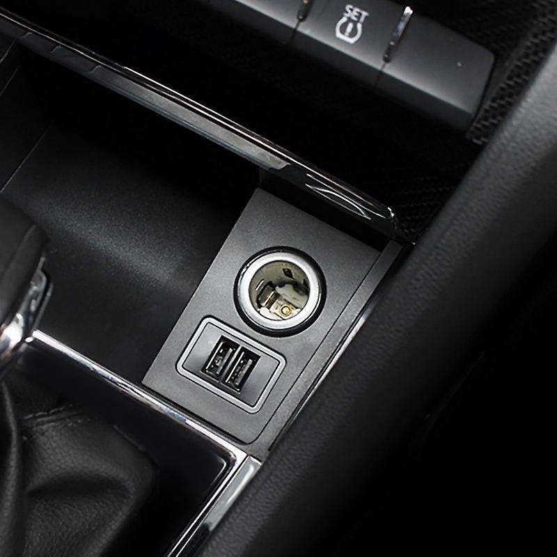 Car Charger Dual USB Ports Phone Quick Charge DVR Adapter Plug & Play Cable for 2017-2020 with White