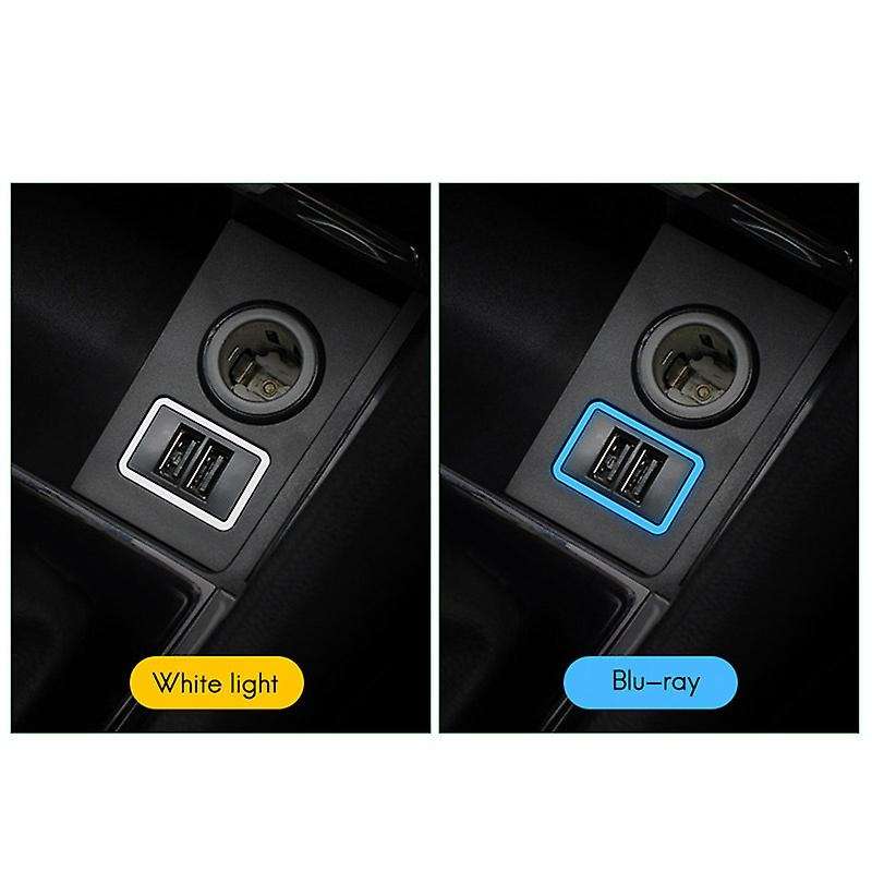 Car Charger Dual USB Ports Phone Quick Charge DVR Adapter Plug & Play Cable for 2017-2020 with White