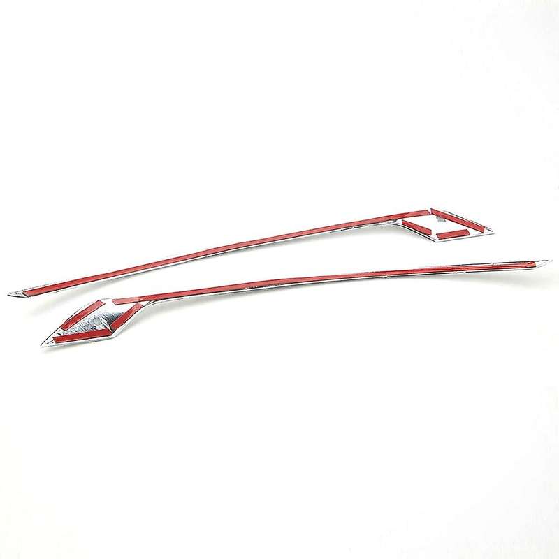 Car Chrome ABS Rear Fog Light Lamp Eyelid Cover Trim Decorative for XC60 2018