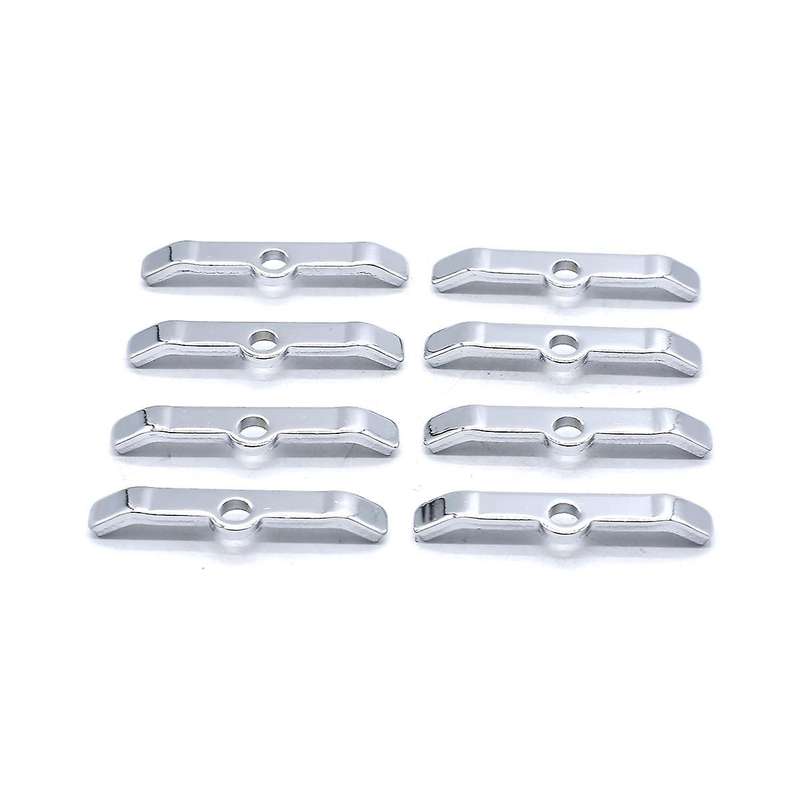 Car Chrome 3 Inch Valve Cover Spreader Bars Fixed Tabs for 283 305 327 350 Car Accesories