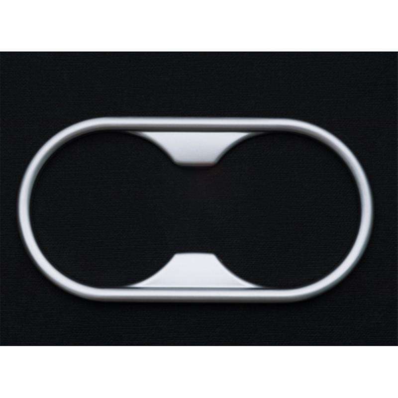 Car Chrome ABS Water Cup Holder Panel Cover Trim Frame for -A5 2018-2019 A4 B9 2017-2019