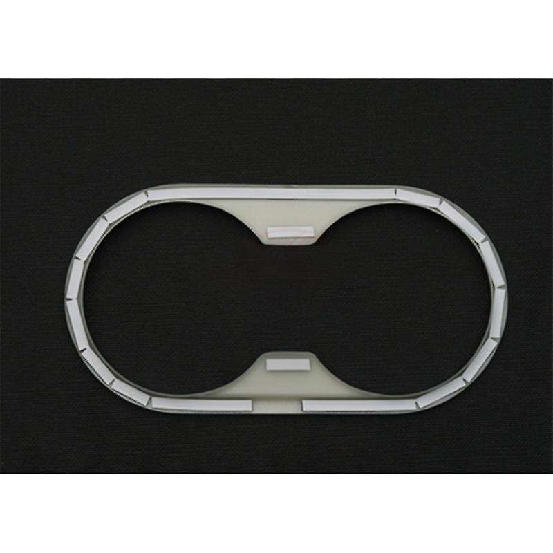 Car Chrome ABS Water Cup Holder Panel Cover Trim Frame for -A5 2018-2019 A4 B9 2017-2019