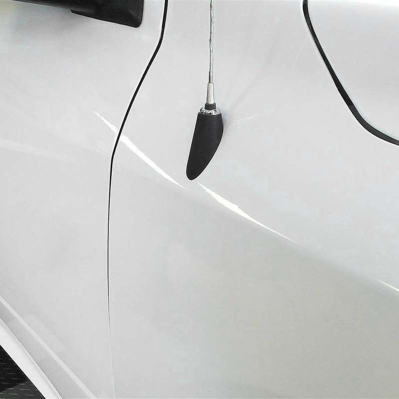 Car Chrome Antenna Cover Trim for Ram 1500 2500 3500 4500 5500 2009-2018 Black ABS