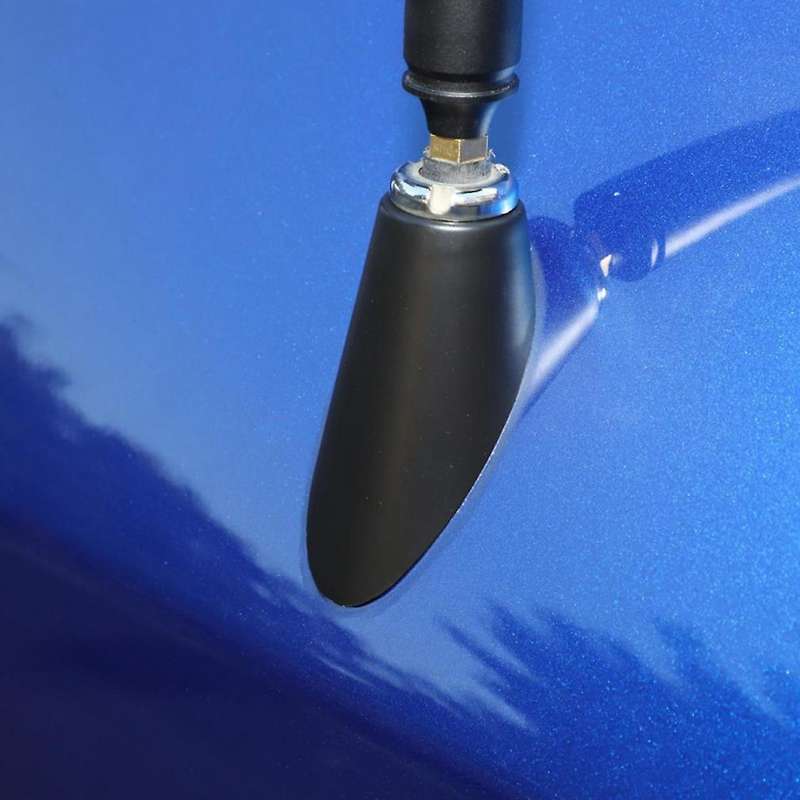 Car Chrome Antenna Cover Trim for Ram 1500 2500 3500 4500 5500 2009-2018 Black ABS