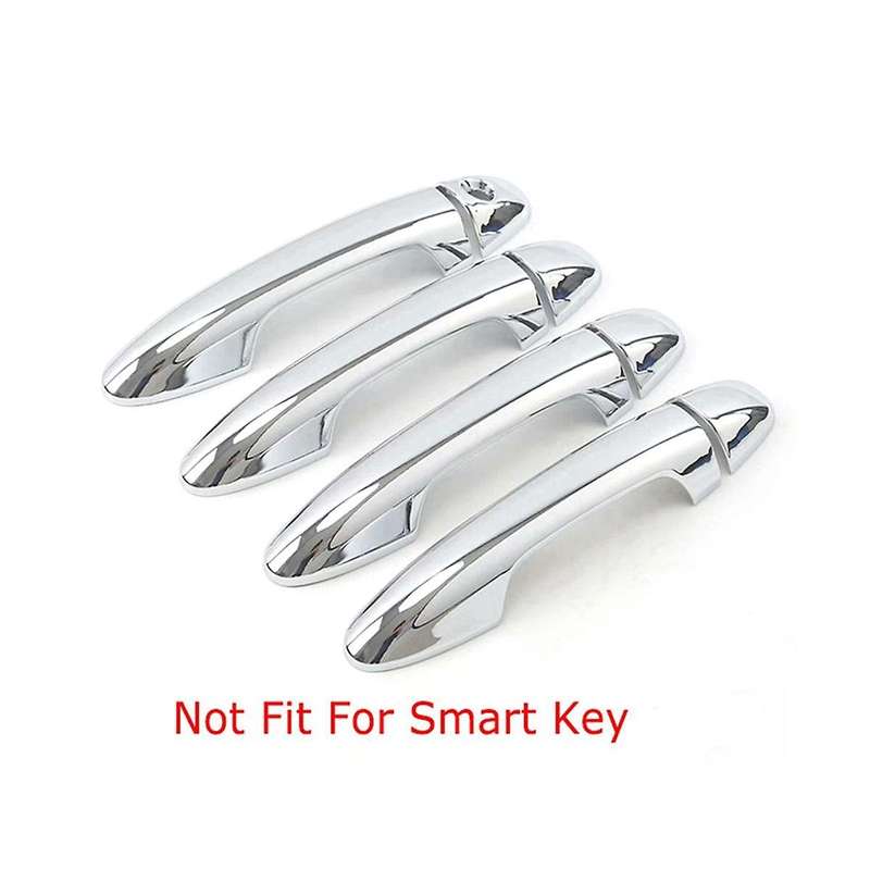 Car Chrome Door Handle Cover Trim Car Set Styling Accessories for 2015-2019