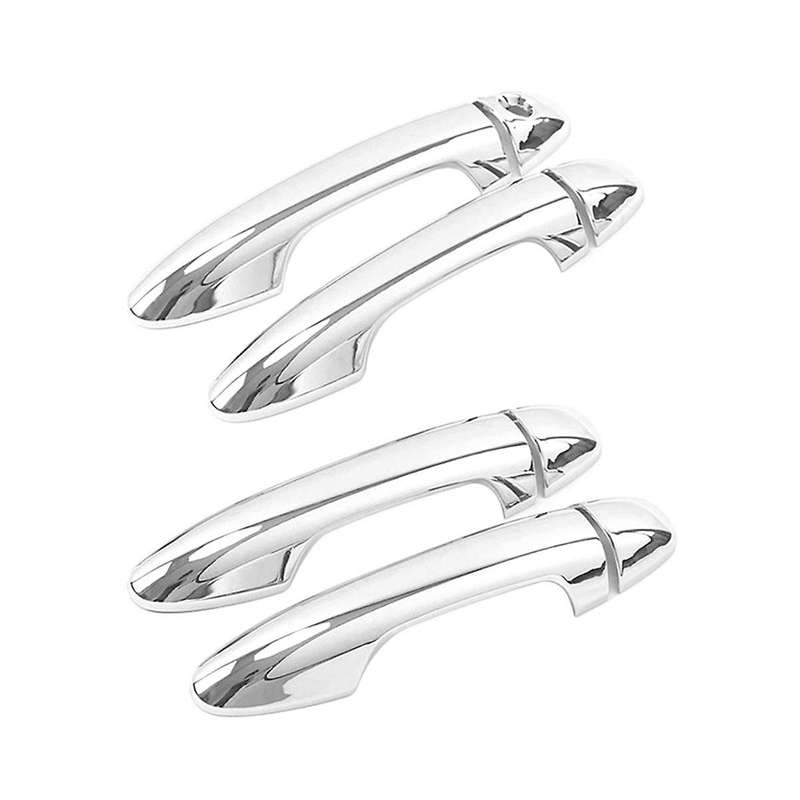 Car Chrome Door Handle Cover Trim Car Set Styling Accessories for 2015-2019