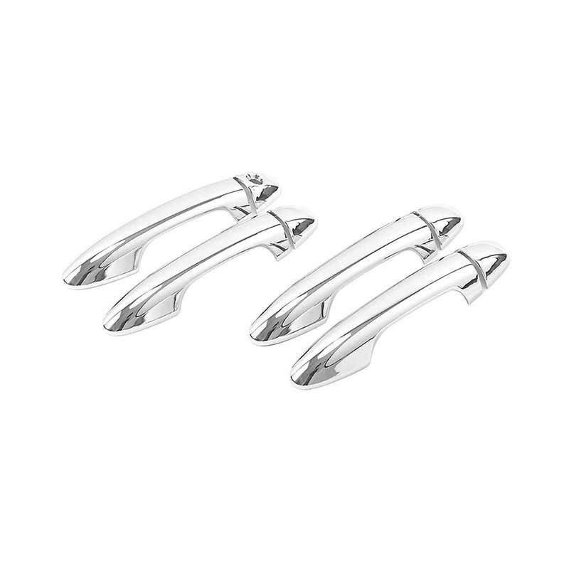 Car Chrome Door Handle Cover Trim Car Set Styling Accessories for 2015-2019