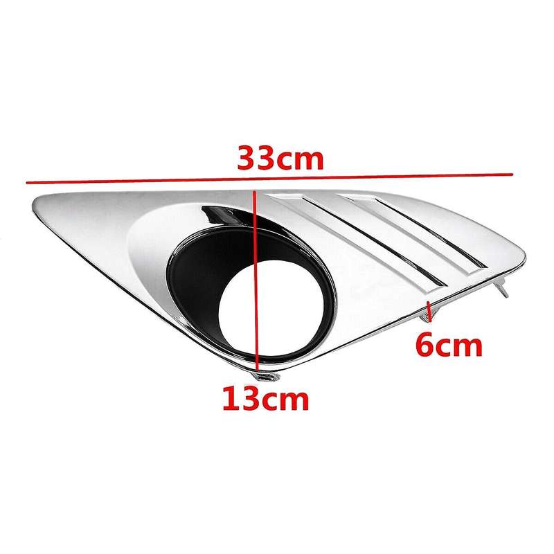Car Chrome Front Bumper Fog Lamp Light Cover Trim for 2012-2014 US