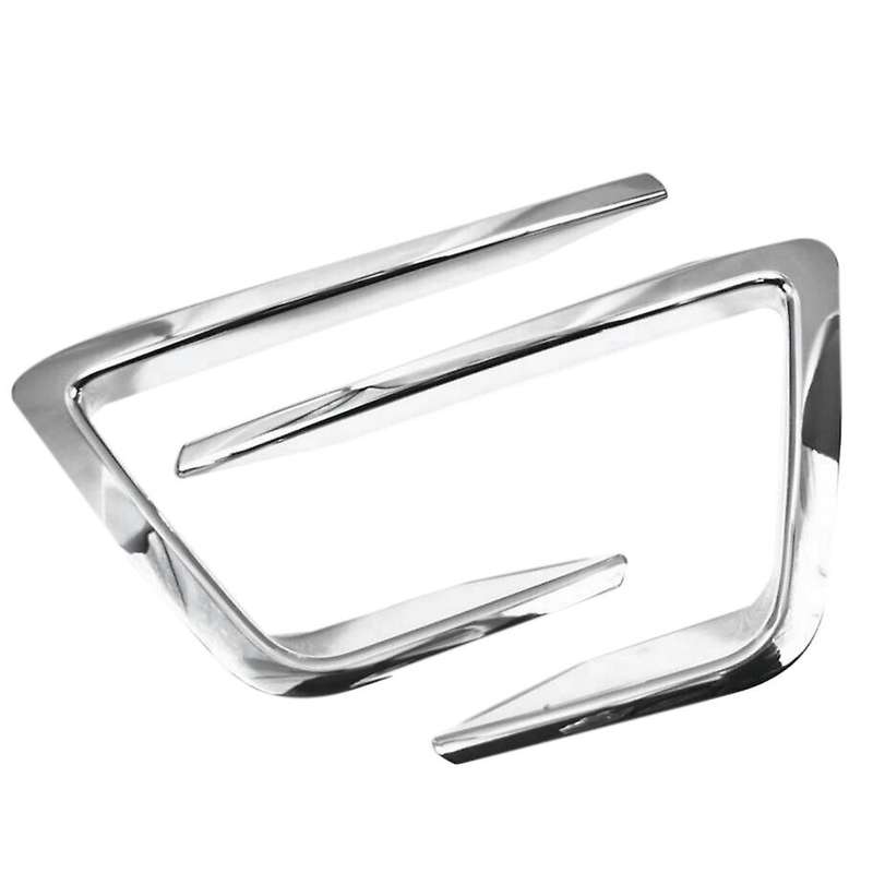 Car Chrome Front Fog Light Covers Lamp Trim for Expedition 2018-2019