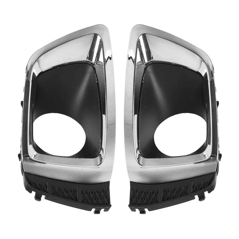 Car Chrome Fog Lamp Cover Grill Bezel Frame Trim Lamp Cover LED Headlight Fog Light for 2014-2016