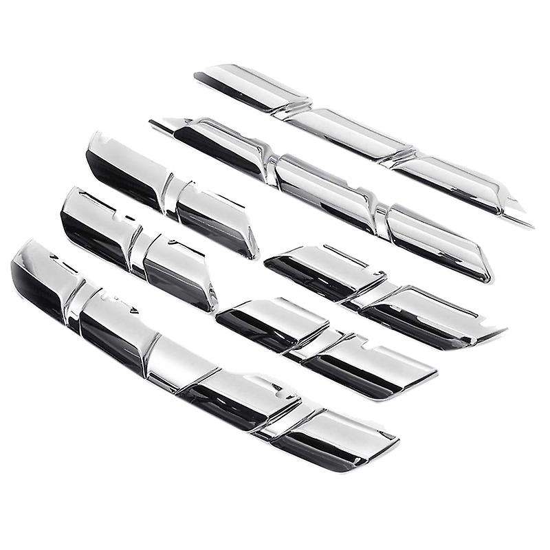 Car Chrome Front Mesh Grille Bumper Cover Trim Strip for Kadjar 2015 2016 2017