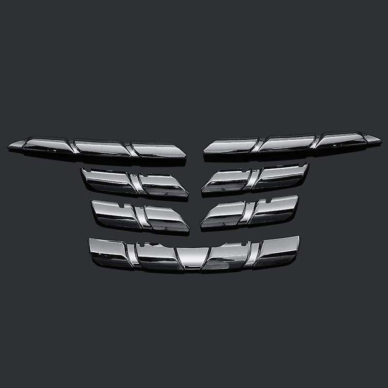 Car Chrome Front Mesh Grille Bumper Cover Trim Strip for Kadjar 2015 2016 2017
