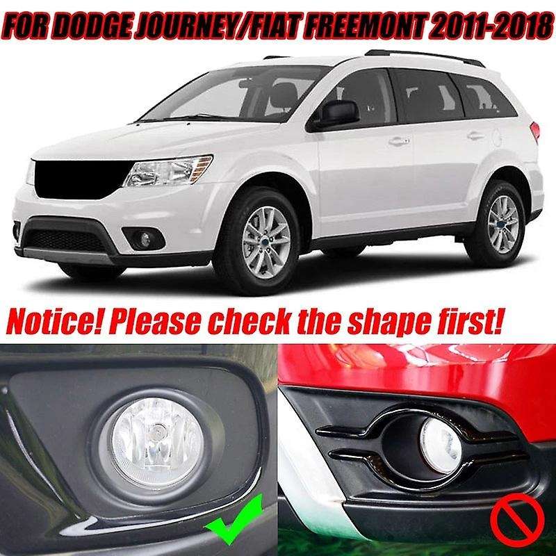 Car Chrome Front Rear Fog Light CoverTrim for Journey Freemont 2011 - 2018