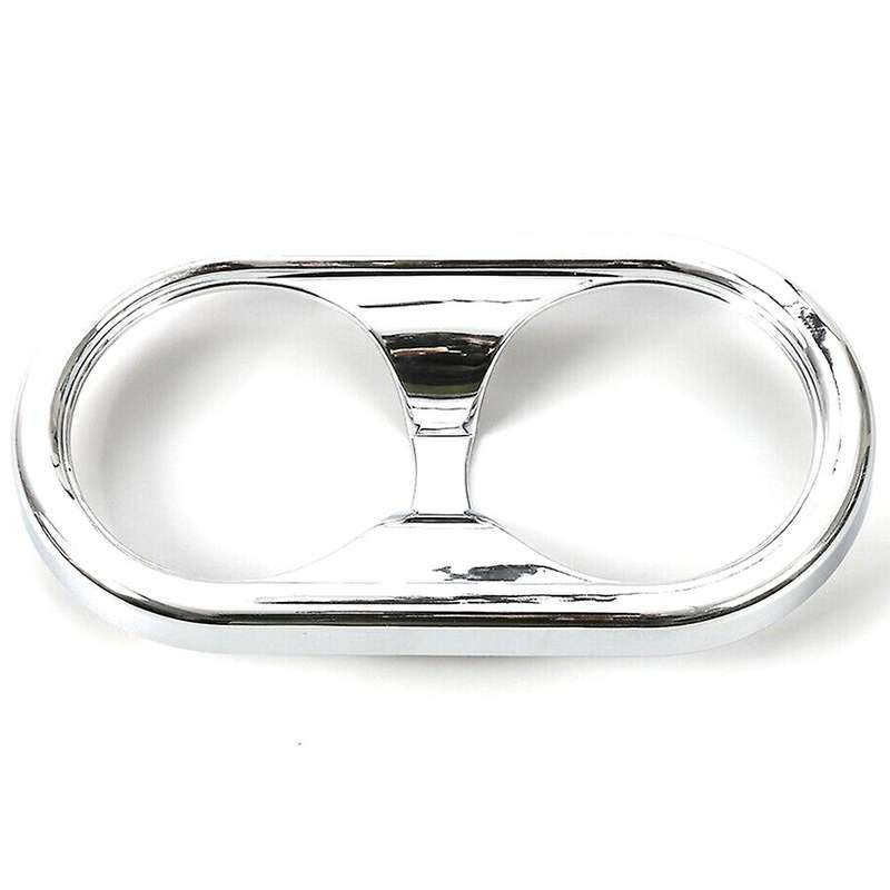 Car Chrome Front Water Cup Holder Frame Cover Trim Decor for JK 2007+