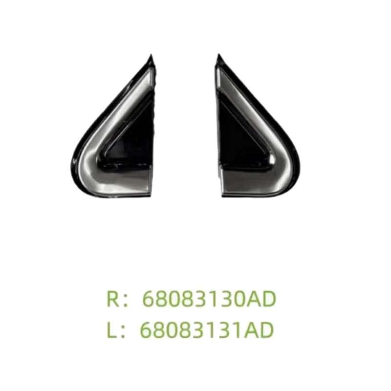 Car Chrome Front Window Triangle Plate Triangle Garnish Cover Panel for 2012-2016 68083130ad 680831
