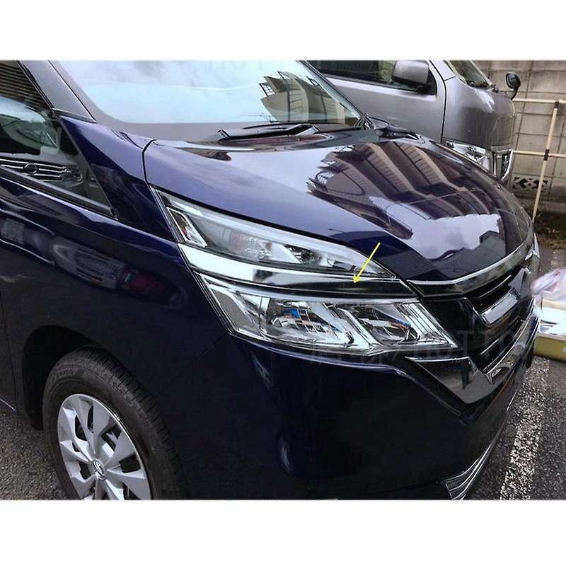 Car Chrome Headlamp Lamp Strip Cover Trim Fog Lights Strip Cover Styling Accessories for C27 2017-20