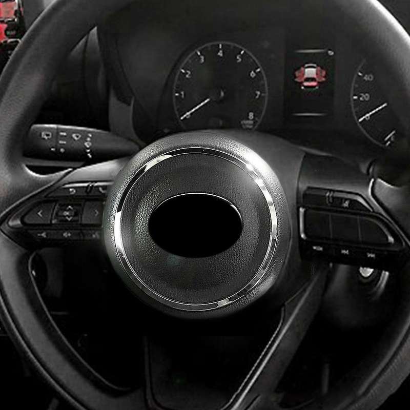 Car Chrome Steering Wheel Modified Decoration Ring for Yaris/Yaris Cross 2020 2021