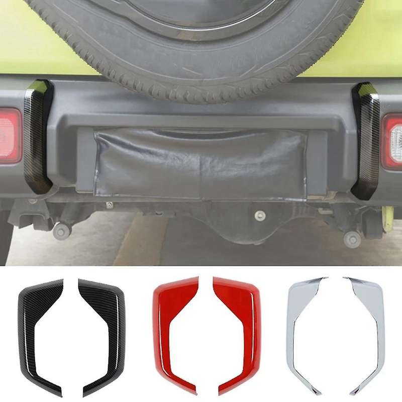 Car Chrome Rear Bumper Guard Decoration Cover Trim Stickers for Jimny 2019 2020 2021 Exterior Acces