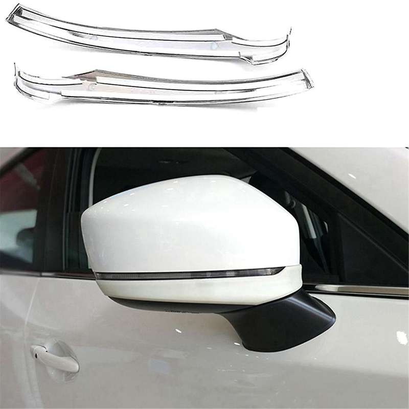 Car Chrome Rearview Mirror Strip Cover Decorate Frame for -5 Cx5 Kf -8 Cx8 2017-2023