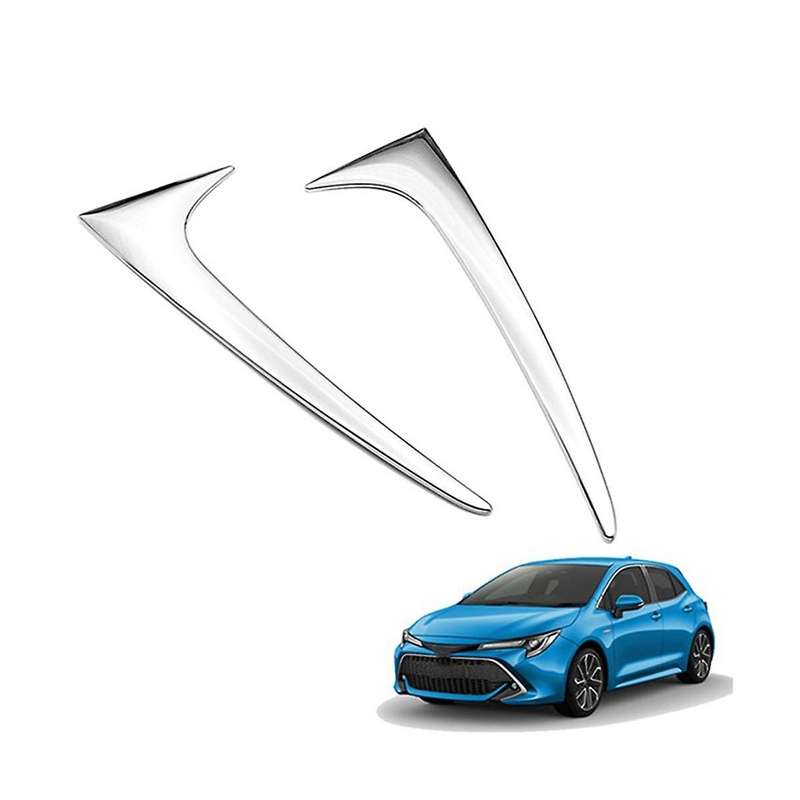 Car Chrome Rear Tail Spoiler Window Side Triangle Decoration Cover Trim for E210 2019-2020 Hatchbac