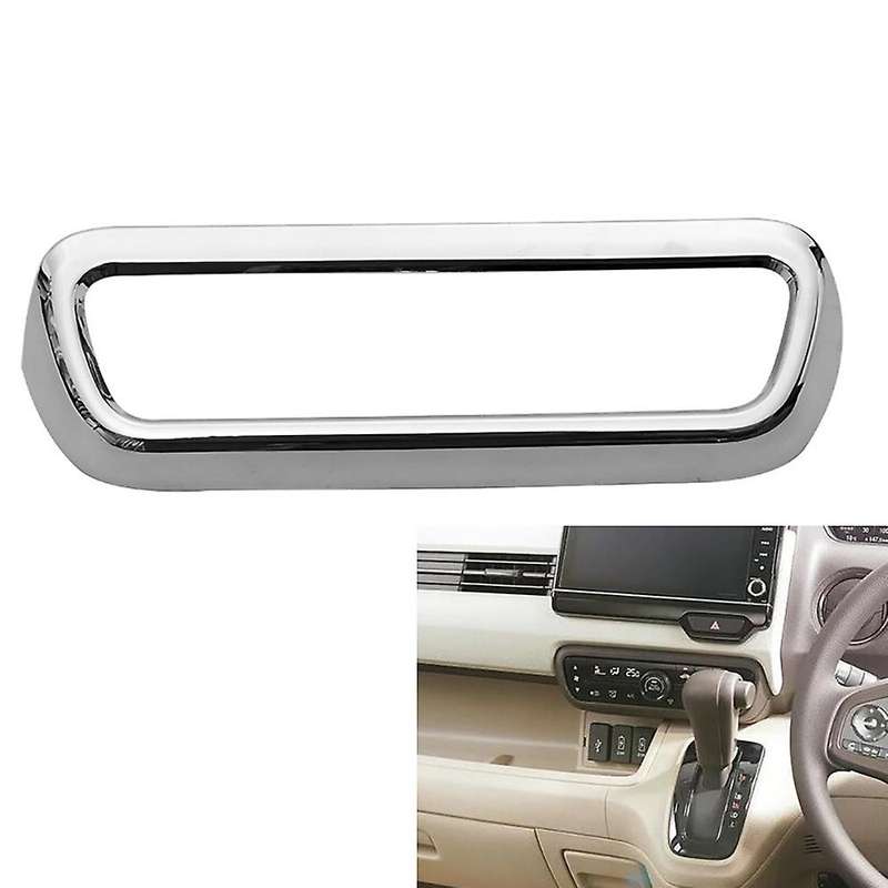 Car Chrome Interior Console Air Condition Adjust Panel Cover Trim for Nbox N-Box JF3/4 2017+