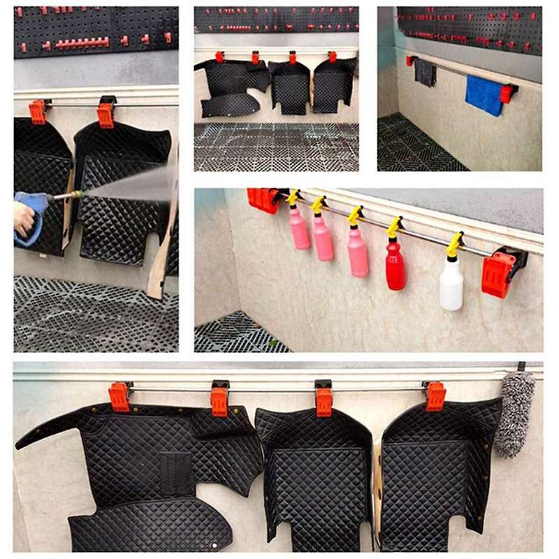 Car Cleaning Floor Mat Cleaning Hooks Carpet Wash Clamp Multifunctional Mat Clip Tools Auto Carpet W