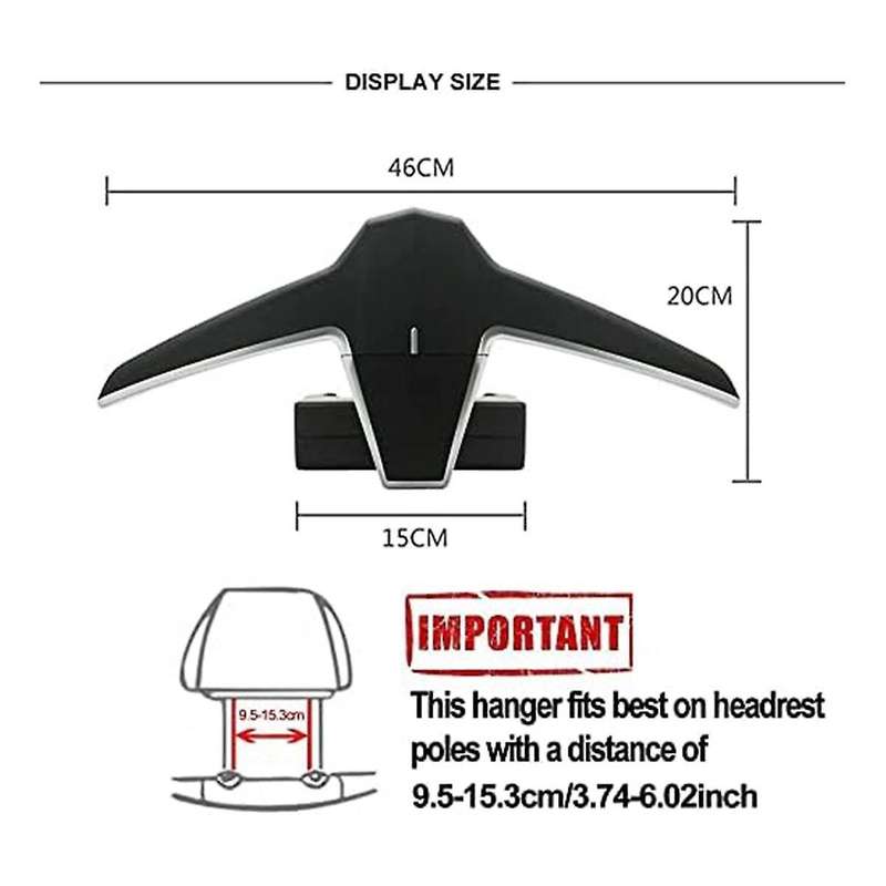 Car Clothes Hanger, Car Back Seat Headrest, Clothes Jacket Suit Hook, Car Rear Seat Back Airplane St