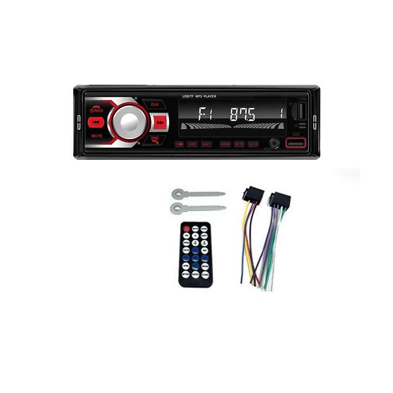 Car Colorful Light Fm Radio Car Bluetooth Mp3 12v Multimedia Player Card Usb Flash Drive Radio