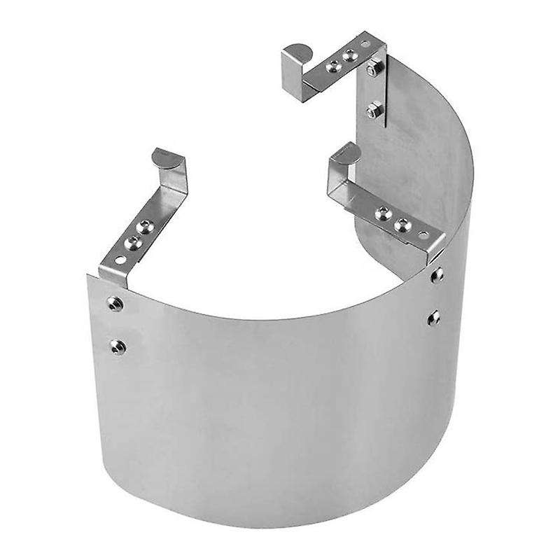 Car Cold Air Intake Cone Sport Air Filter Cover Motion Air Filter Cover Heat Shield Silver
