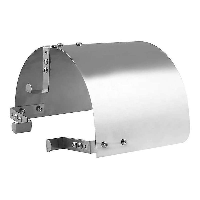 Car Cold Air Intake Cone Sport Air Filter Cover Motion Air Filter Cover Heat Shield Silver