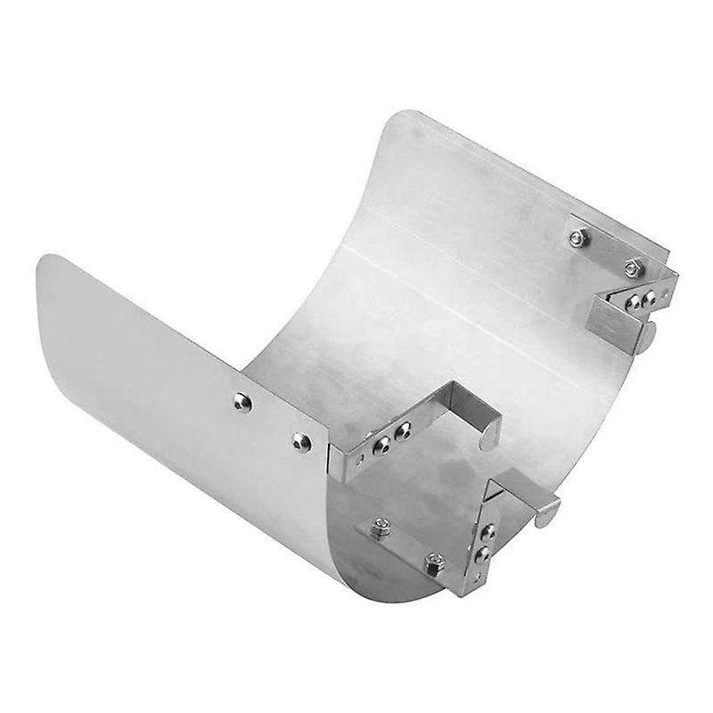 Car Cold Air Intake Cone Sport Air Filter Cover Motion Air Filter Cover Heat Shield Silver