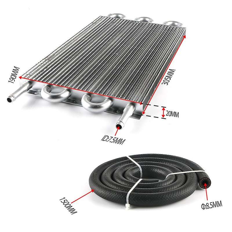 Car Condenser 6 Pass Tube and Fin Transmission Cooler Air Conditioning Tube Belt Condenser Aluminum